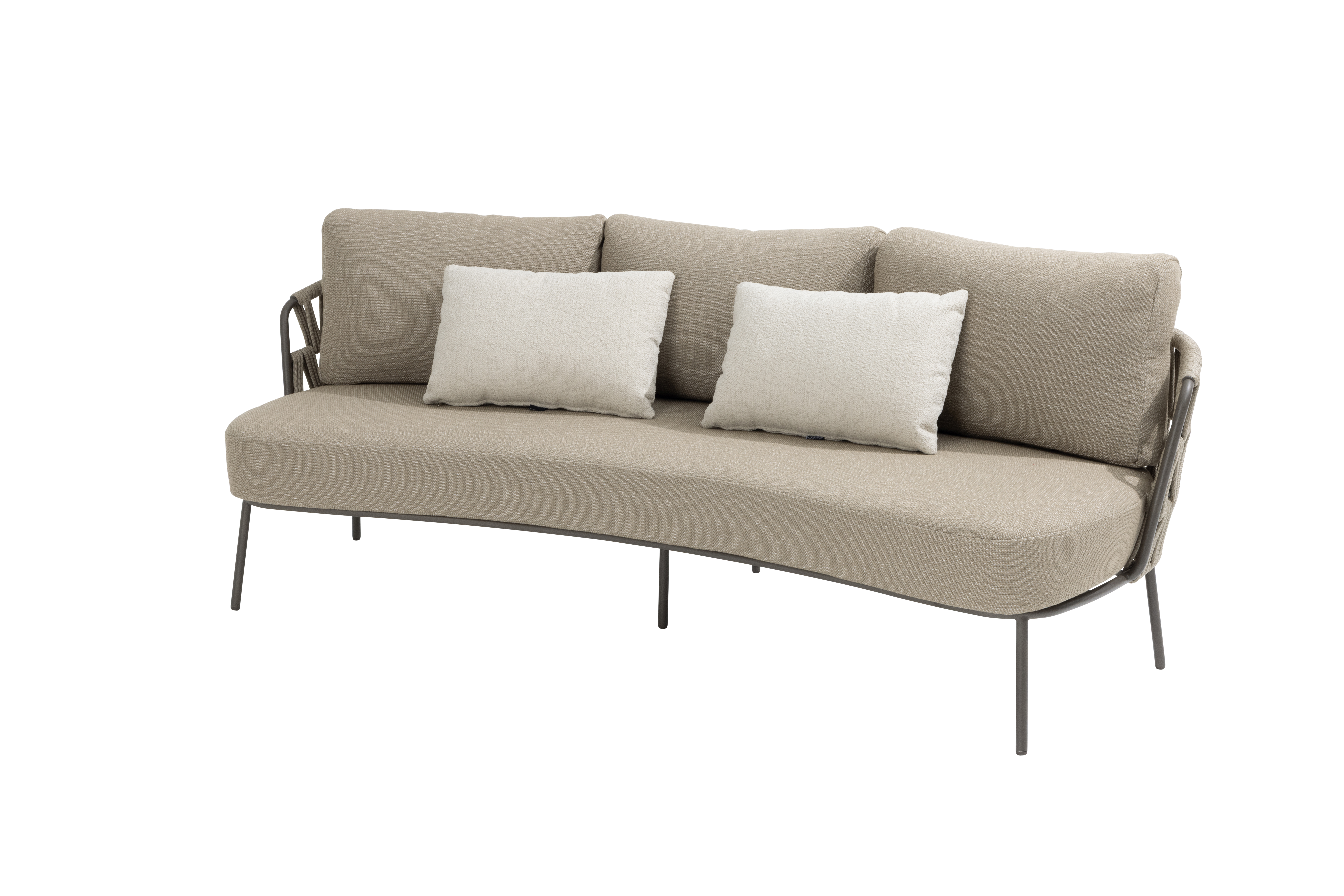 4 Seasons Mallorca 3 Seater Low Dining Bench - Terre